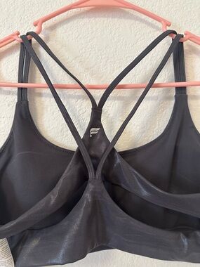 FABLETICS Black metallic sports  Bra